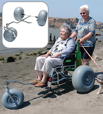 Plaj Tekerlekli Sandalyesi Tam Dönüşüm Kiti